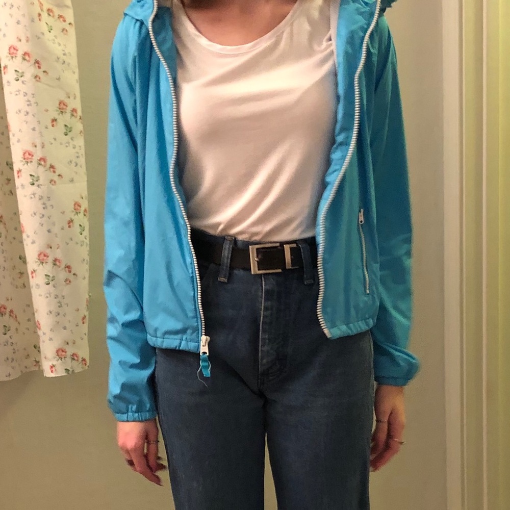 Light Blue Windbreaker